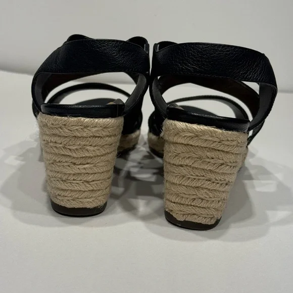 Vionic Women's Black Espadrille wedge Sandals like new - Picture 5 of 9